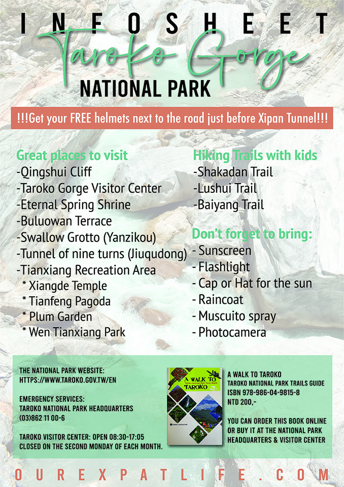 Info sheet Taroko National Park